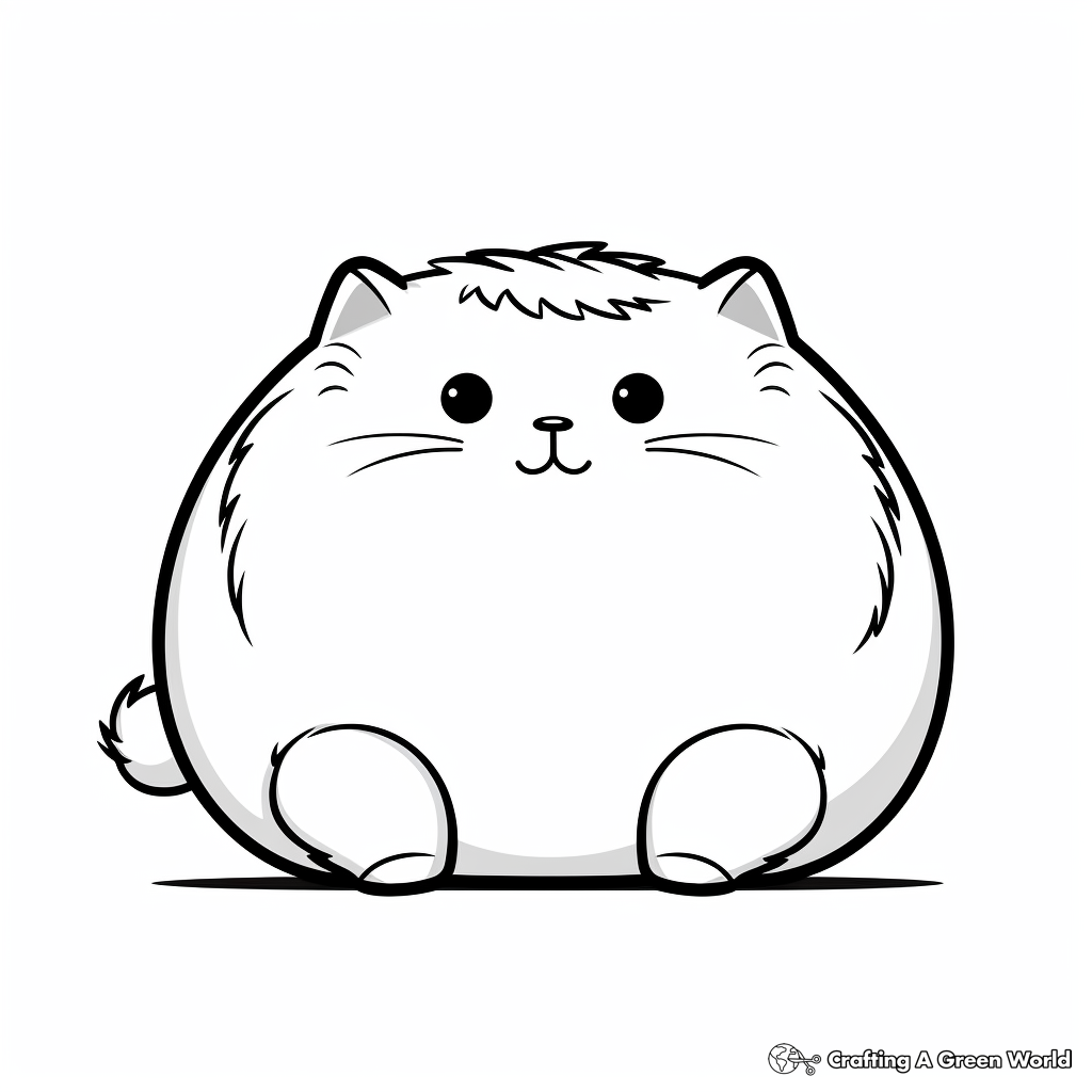 fat cat coloring pages
