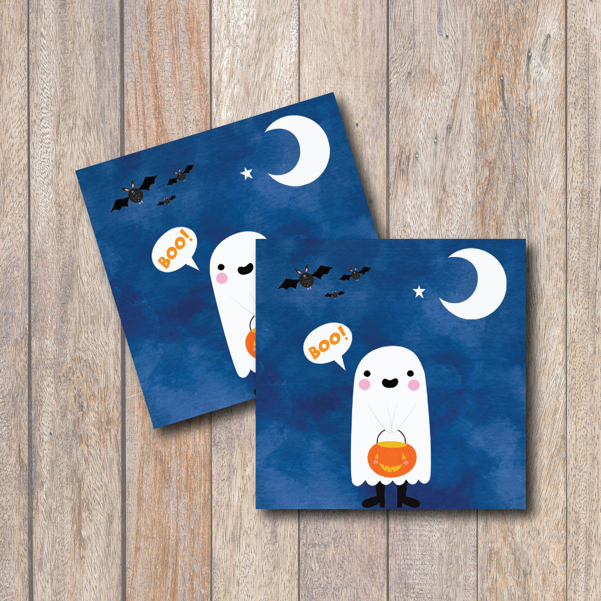 Cute Ghost Halloween Printable Tags