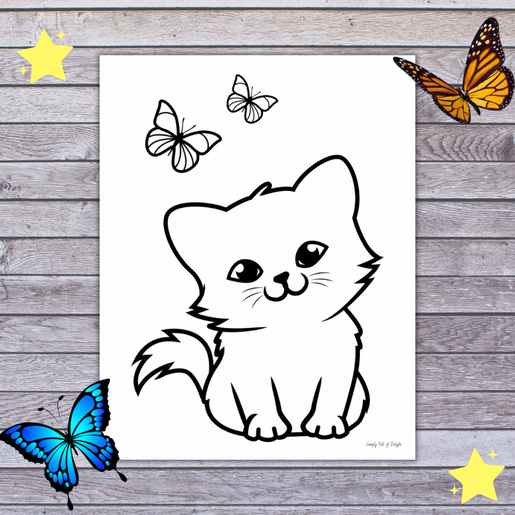 free printable coloring pages of cats