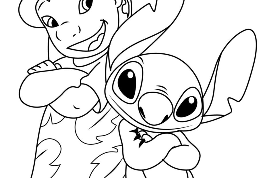Cute Lilo And Stitch Coloring Pages For Kids