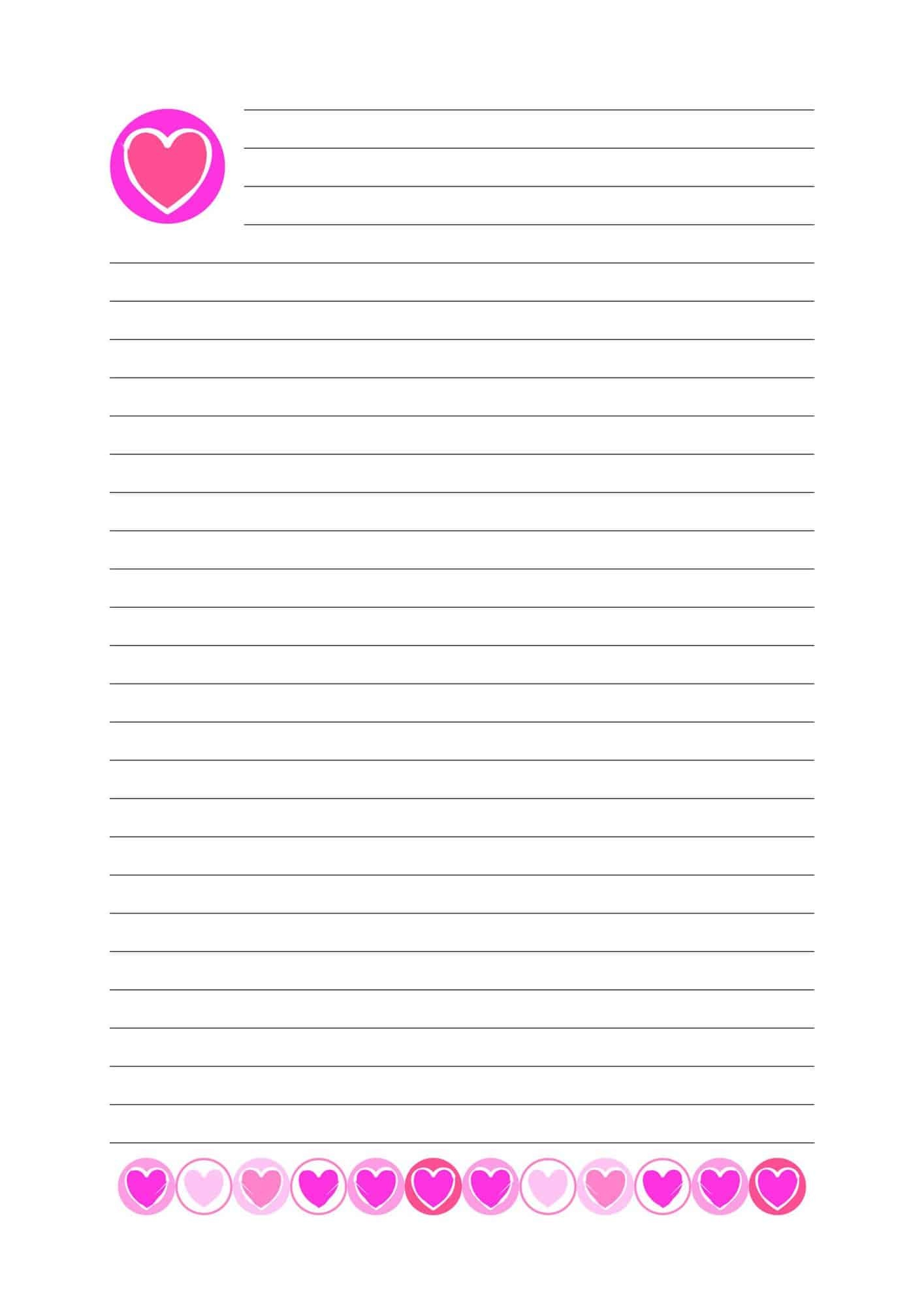 free cute printable notebook paper