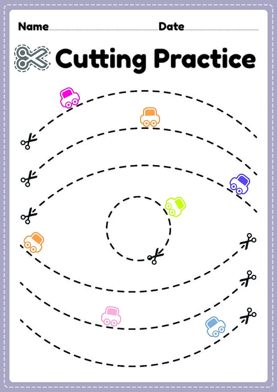 cutting practice printable