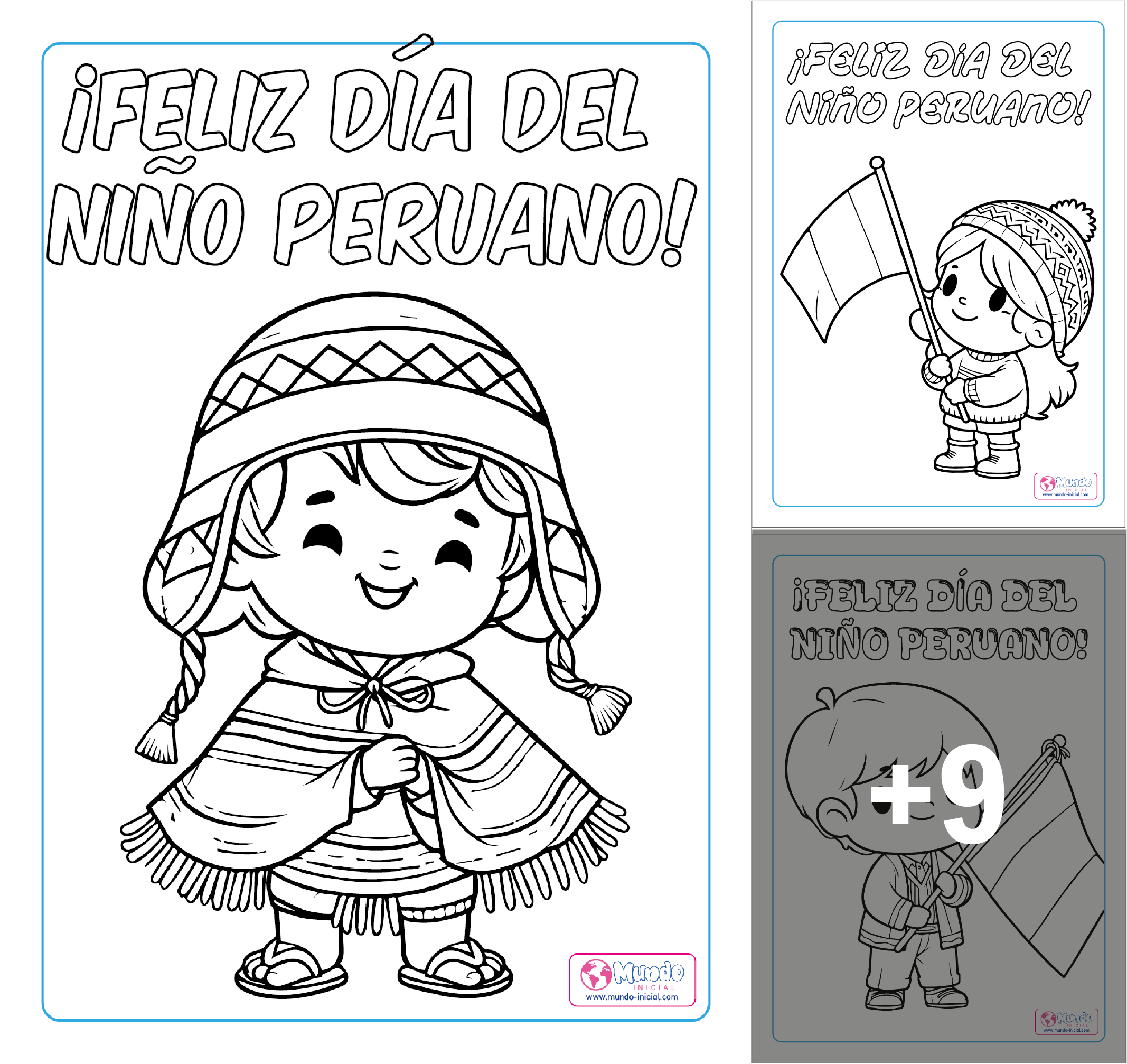 D a Del Ni o Peruano Im genes Para Colorear En PDF Mundo Inicial Libros