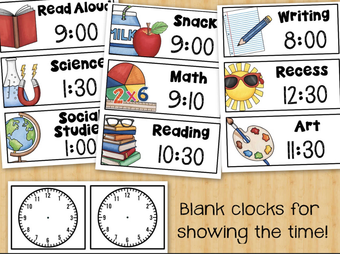 clock schedule template