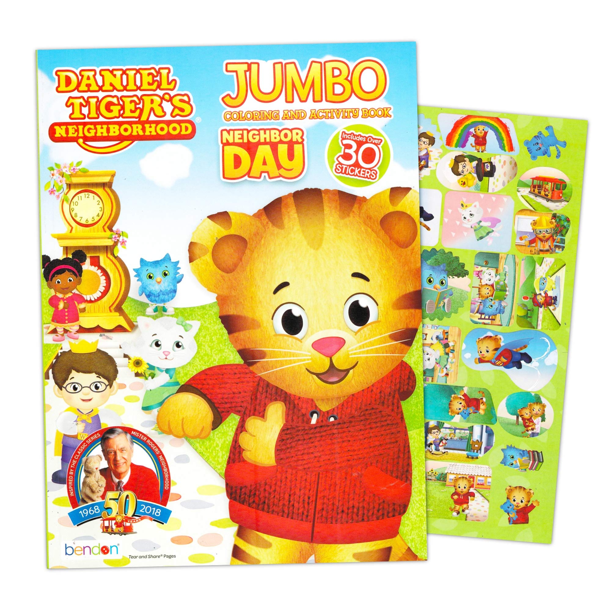 Daniel Tiger Coloring And Activity Book With Stickers Amazon co uk Outlet