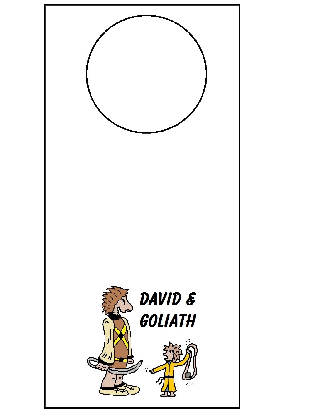 free printable david and goliath crafts
