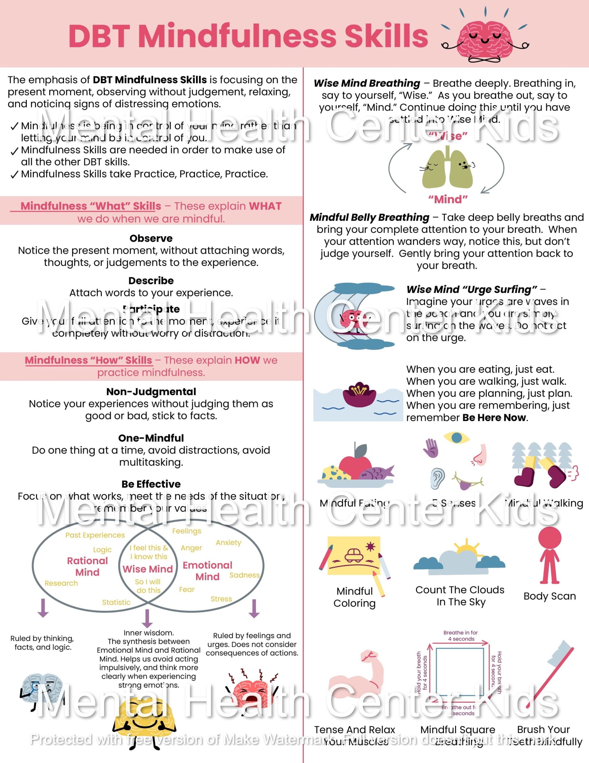 DBT Skills Training Handouts And Worksheets Second Edition Worksheets Library
