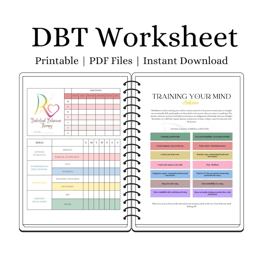 dbt therapy worksheets free