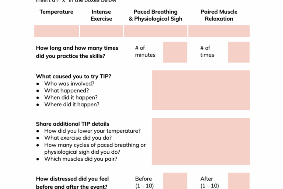 DBT Worksheets