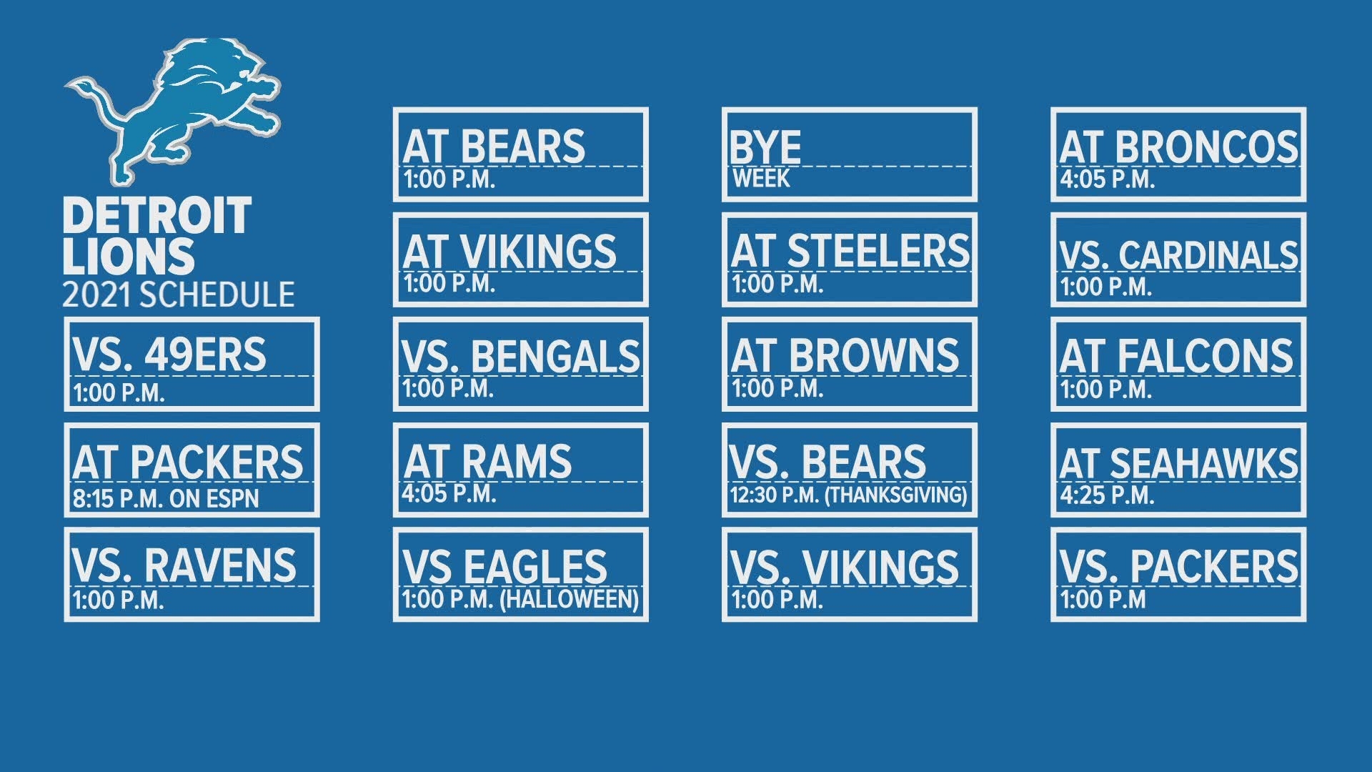 detroit lions schedule printable