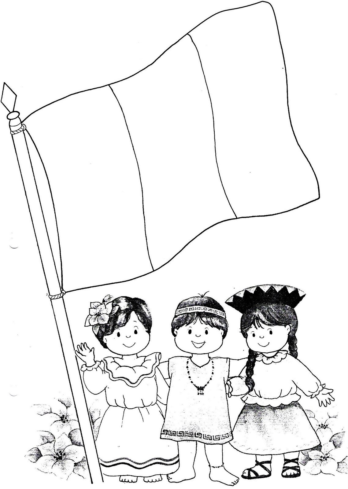 Dibujos De Fiestas Patrias Peruanas Para Colorear Dibujos Para Ni os