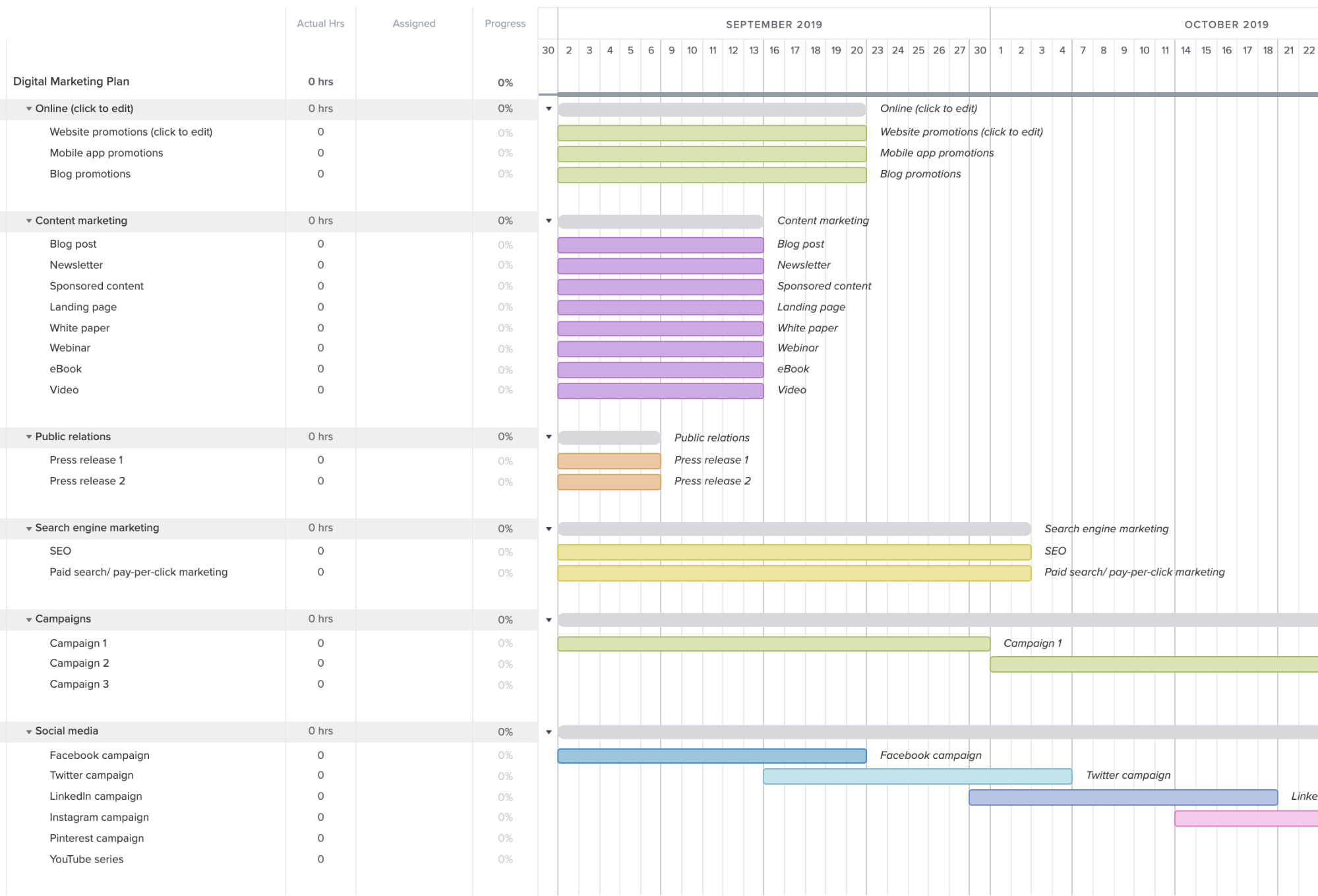 market plan template
