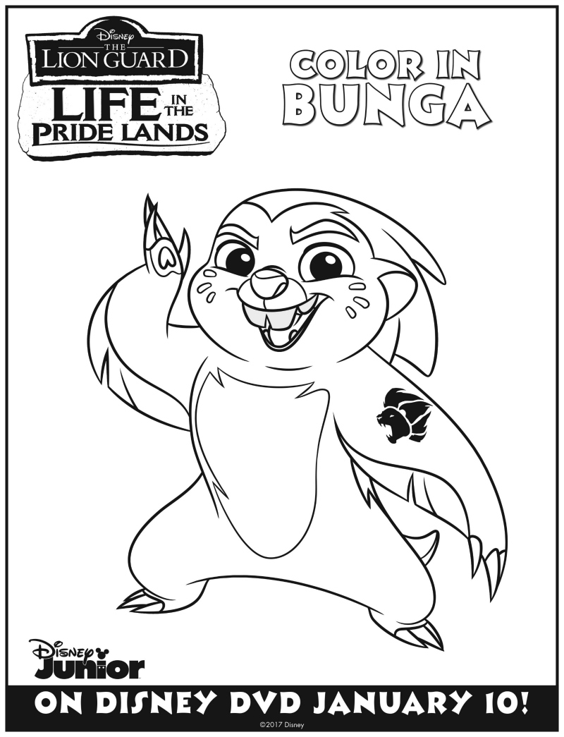 lion guard coloring page