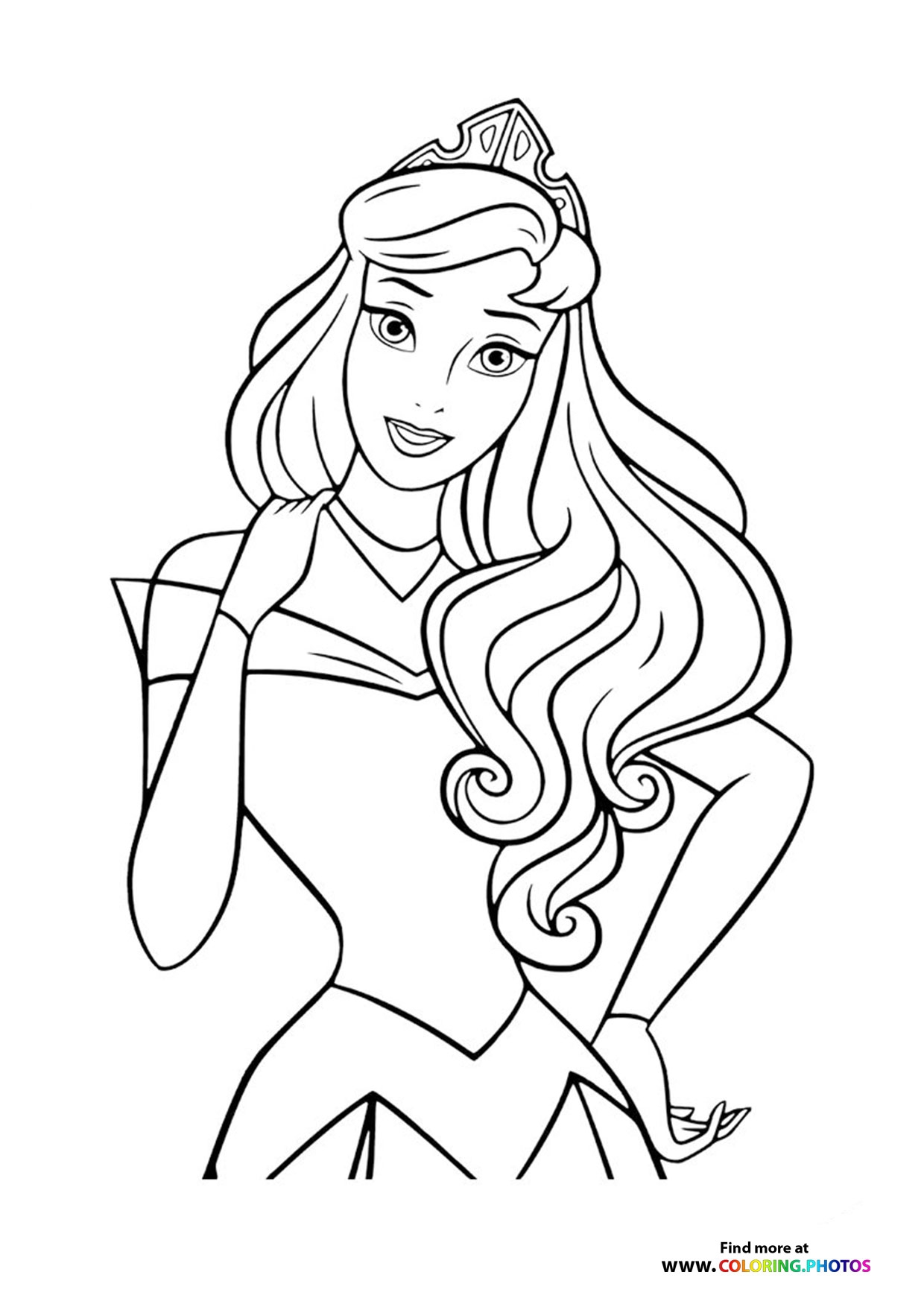 pictures of princess coloring pages