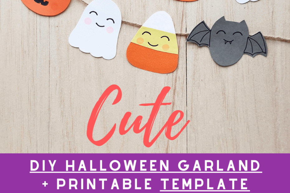 DIY Halloween Garland U0026 Halloween Printable Template Dear Creatives