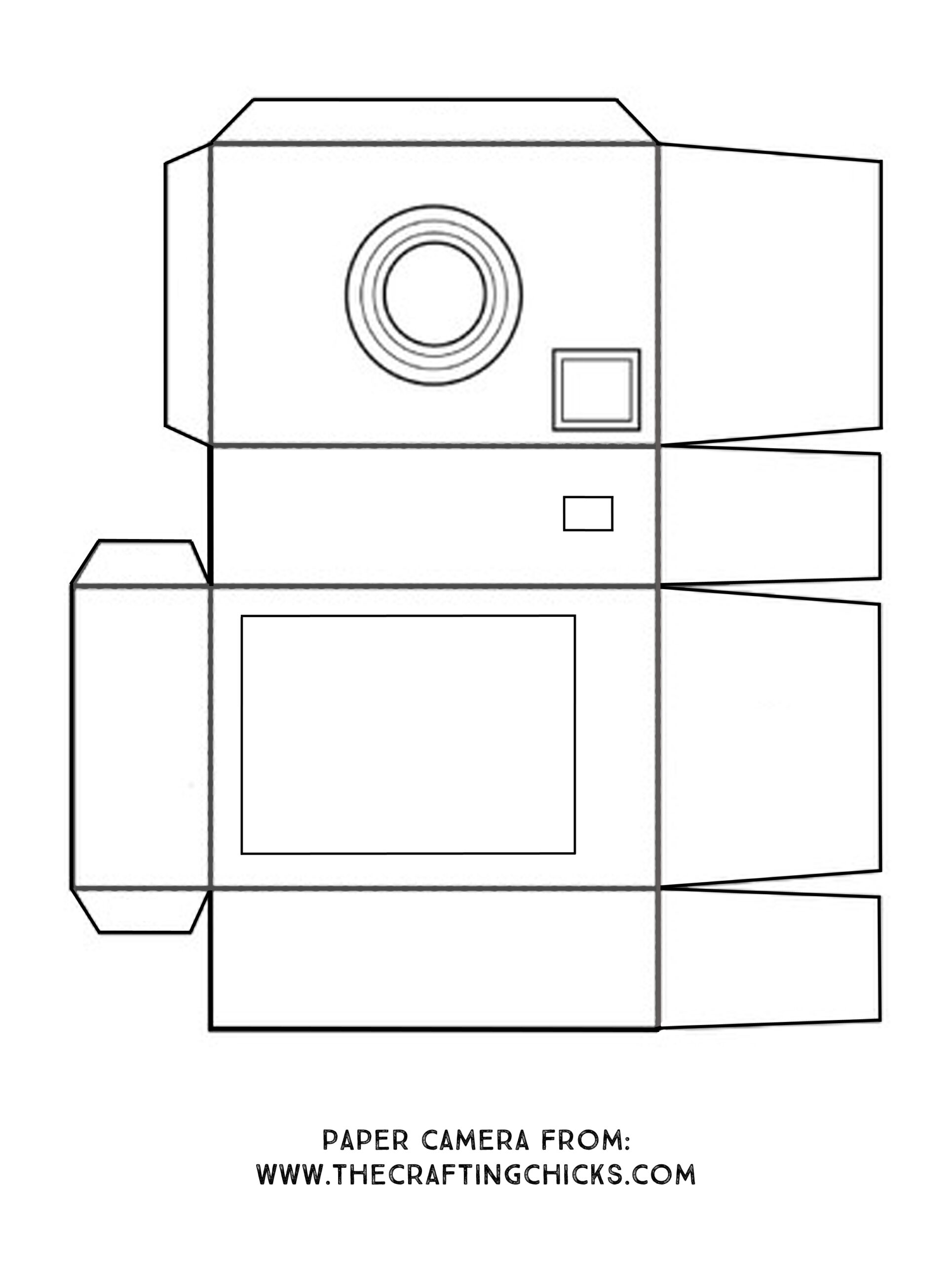DIY Paper Camera For Kids