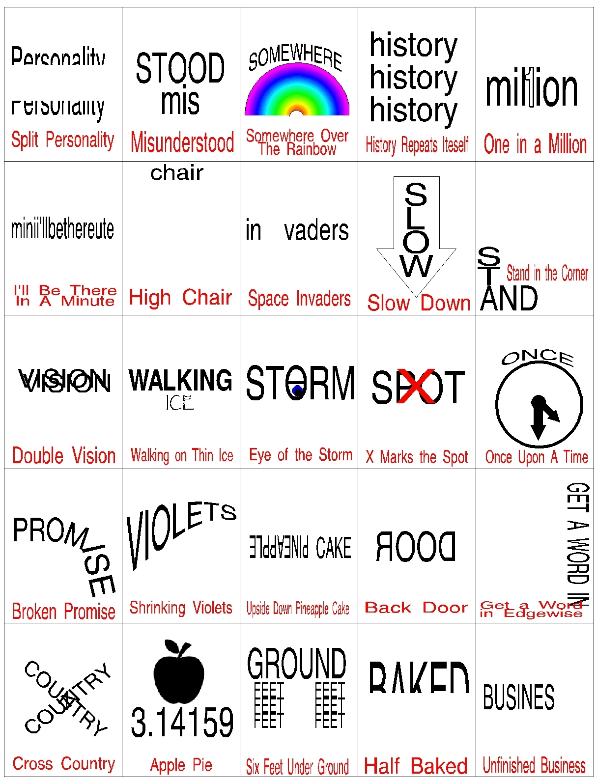 DIY Party Mom Another Hidden Meaning Brain Teaser Game