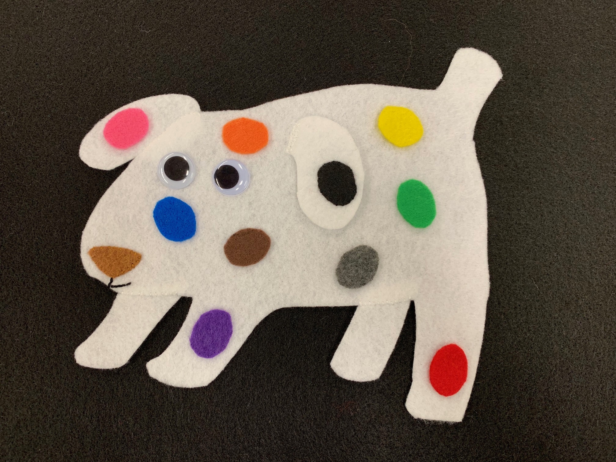 dog's colorful day