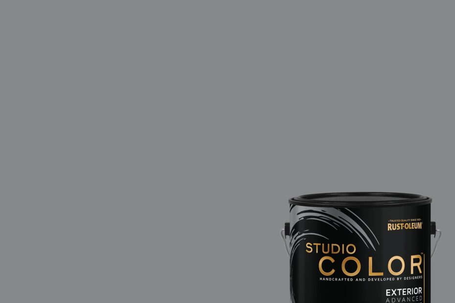 Dolphin Rust Oleum Studio Color Exterior Paint Primer Satin Finish Gallon Walmart