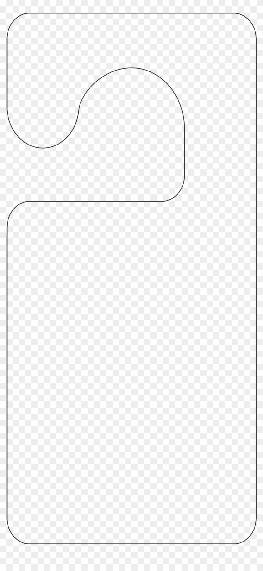 printable door knob template