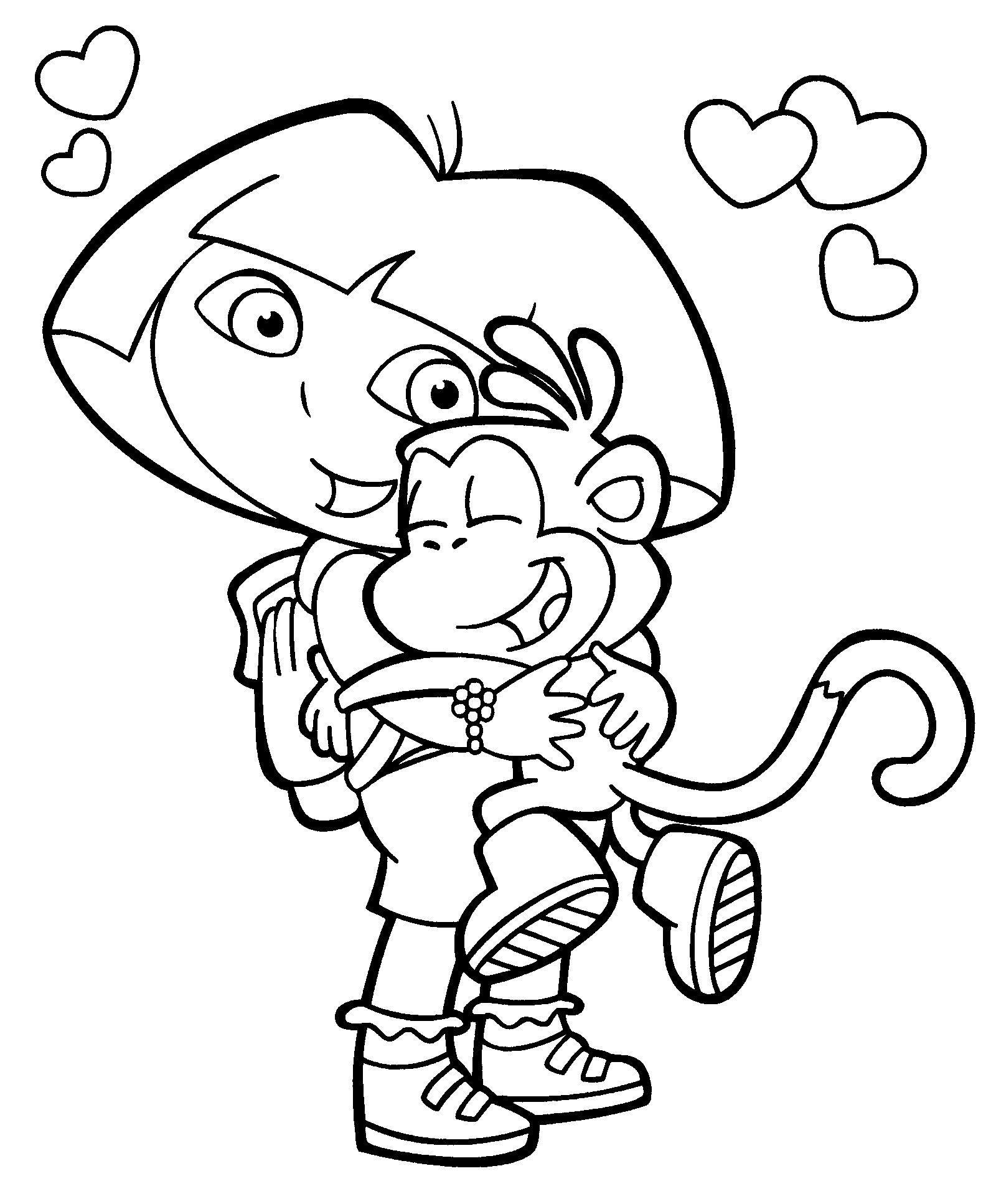 Dora Coloring 1 Dora Coloring Pages And Printables Website 