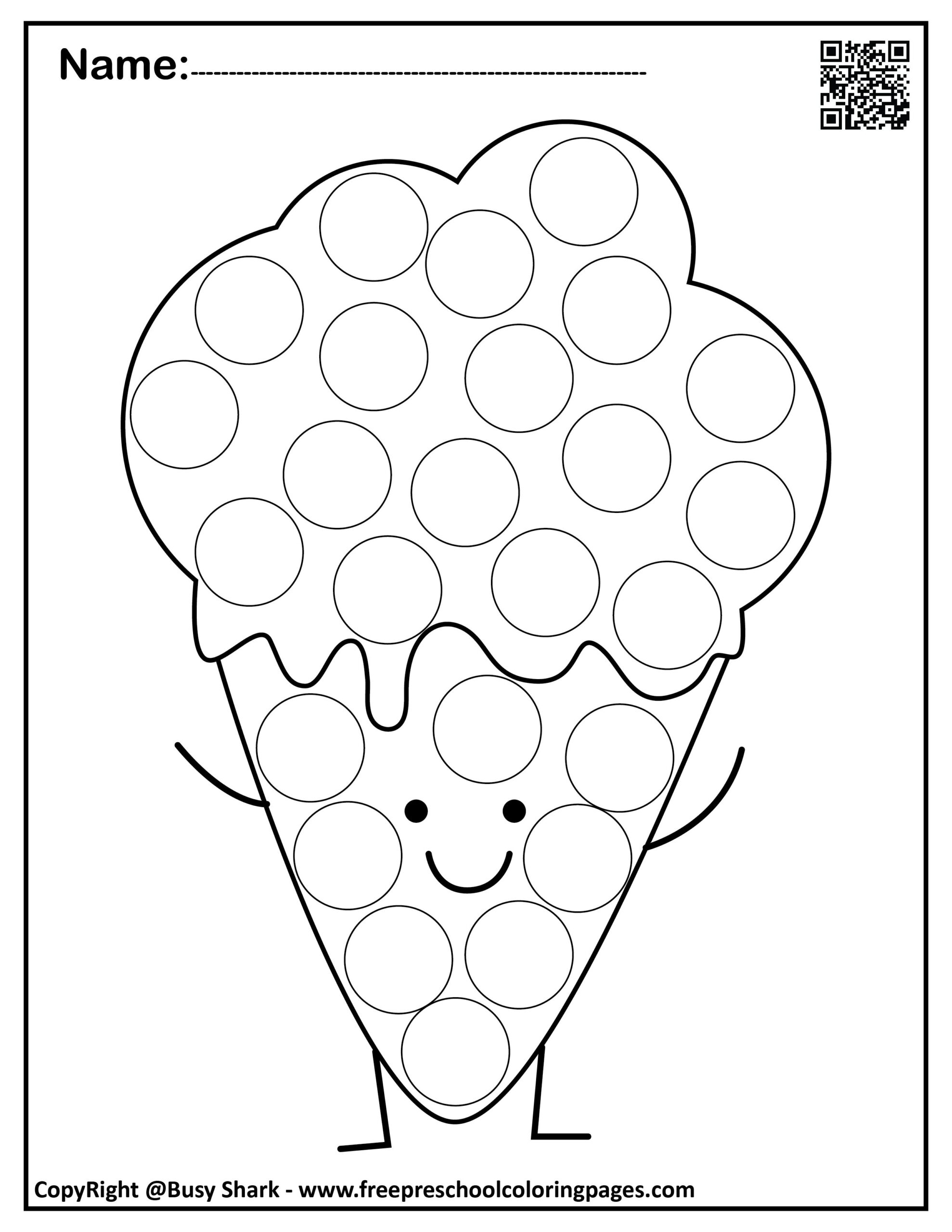 free dot art printables