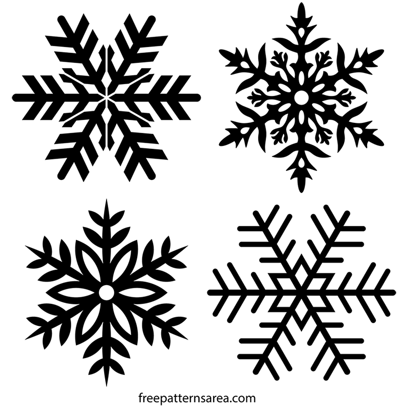 snowflake drawing template