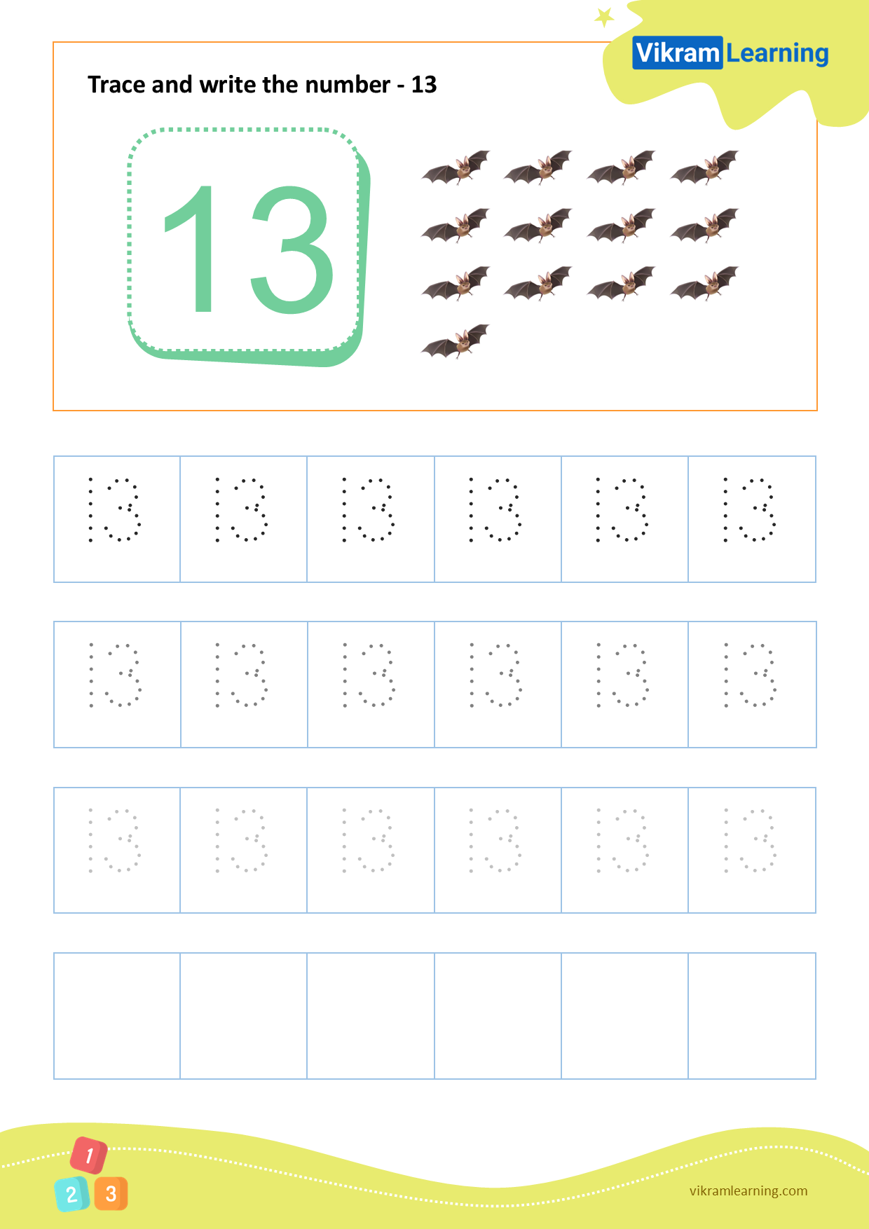 Download Number 13 Worksheets For Free Vikramlearning