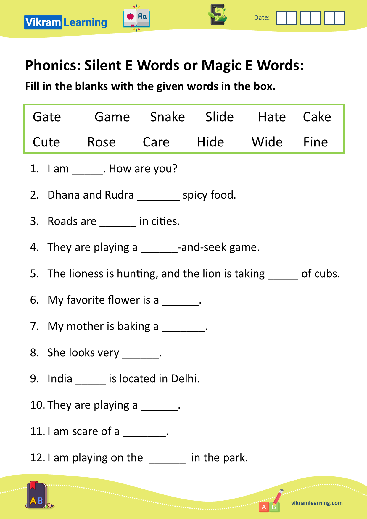Download Phonics Worksheets For Free Vikramlearning