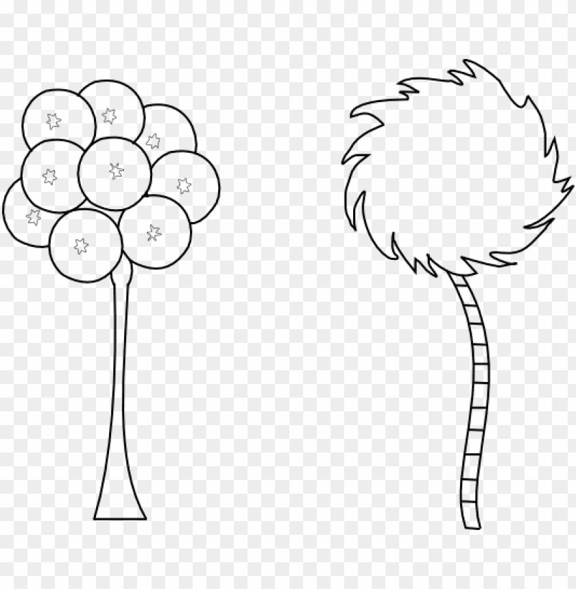 printable truffula tree template