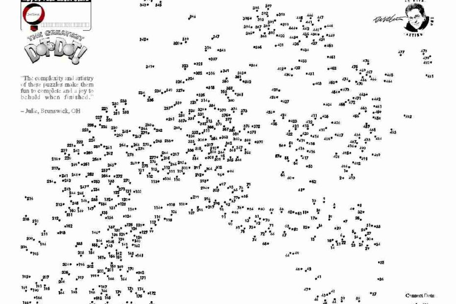 Downloadable Dot to Dot Puzzles