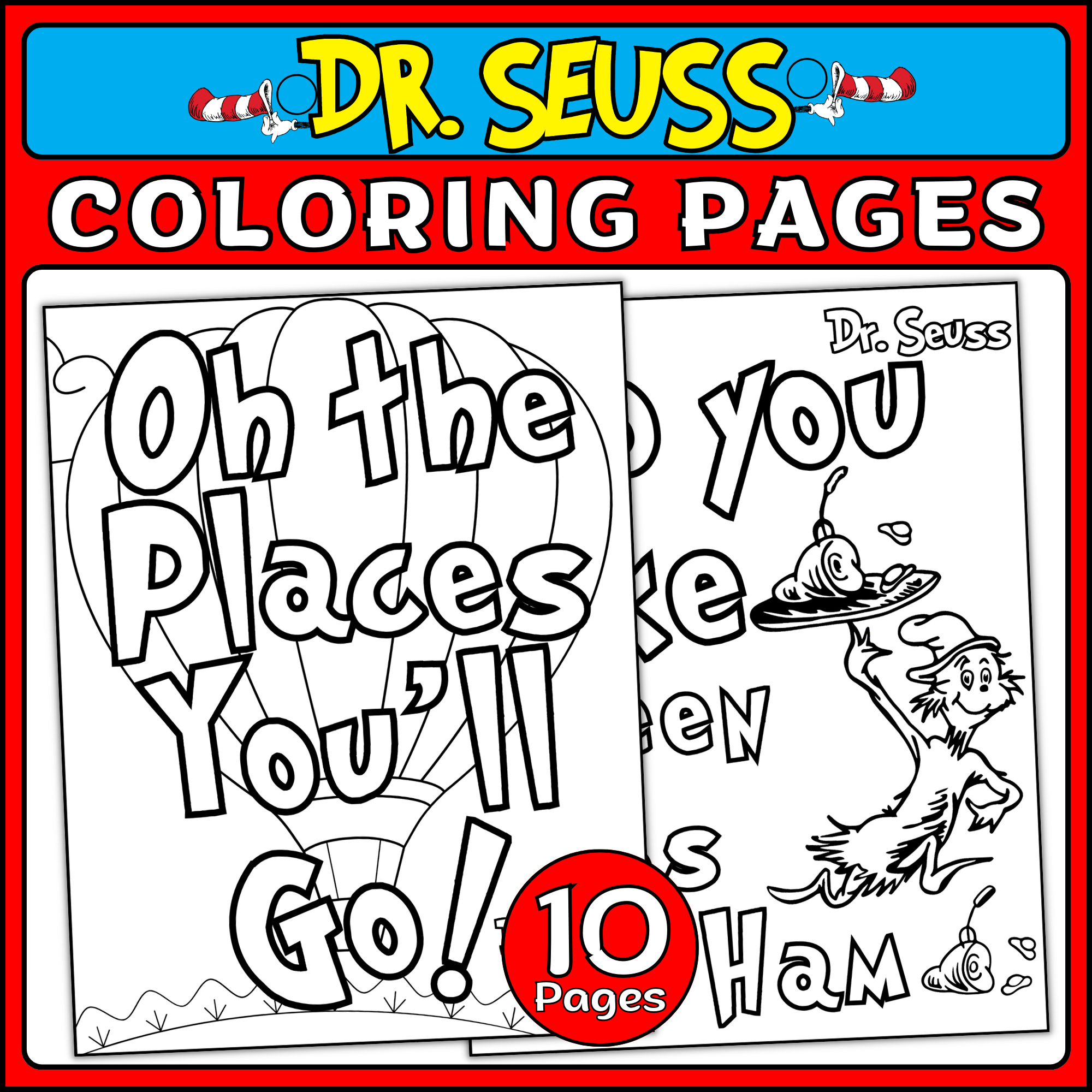 dr seuss printable coloring sheets