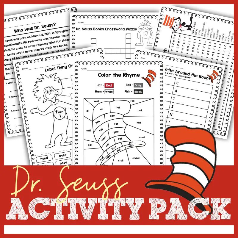 dr seuss math worksheets