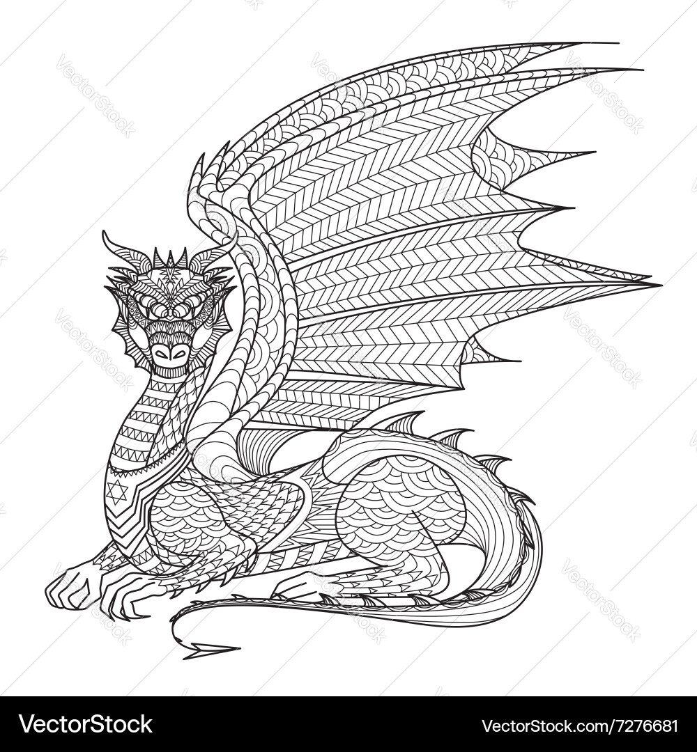 dragon pictures to color
