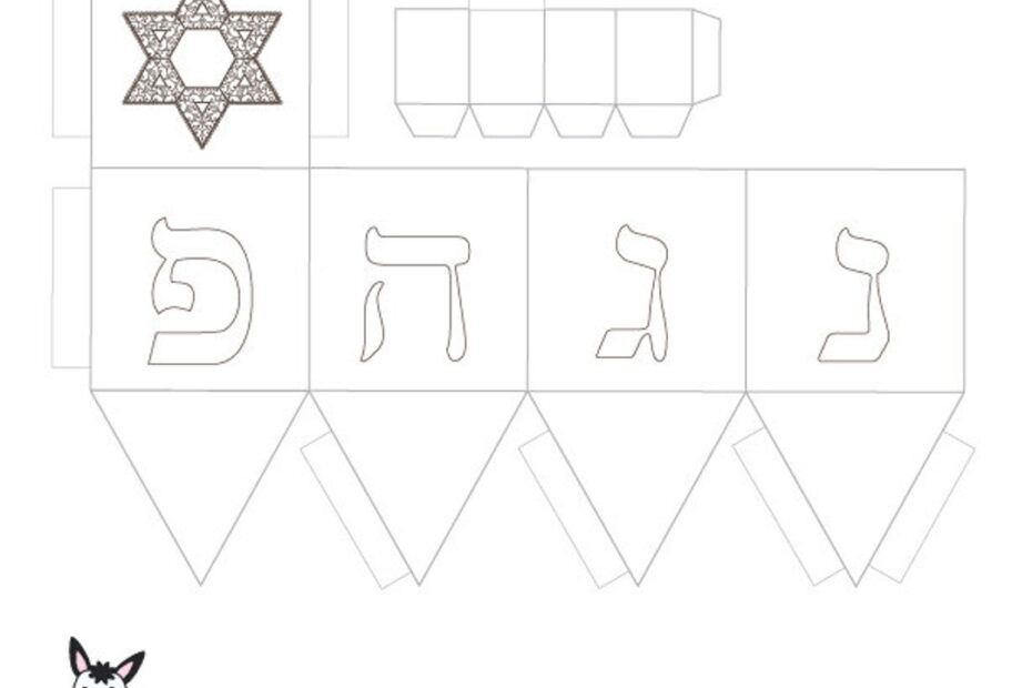 Dreidel Paper Template nes Gadol hanukkah Decorations coloring Printable canukkah Activities Kids dreidel Arts And Crafts instant DOWNLOAD Etsy