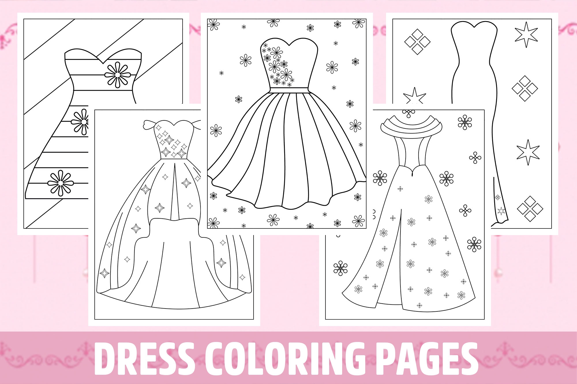 coloring dress pages