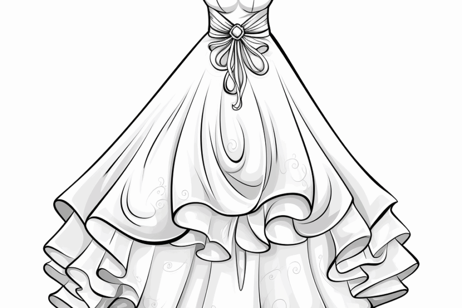 Dress Coloring Pages Free U0026 Printable
