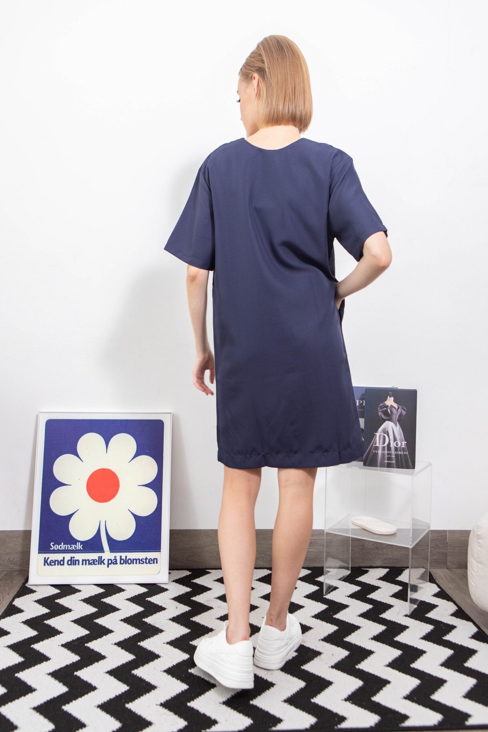 color block midi dress