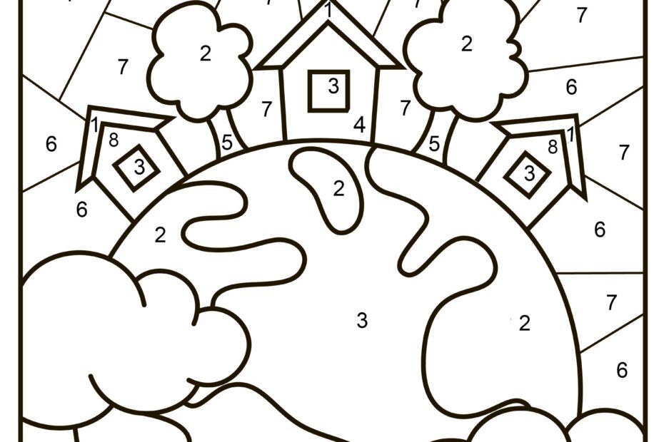 Earth Day Color By Number TeachersMag
