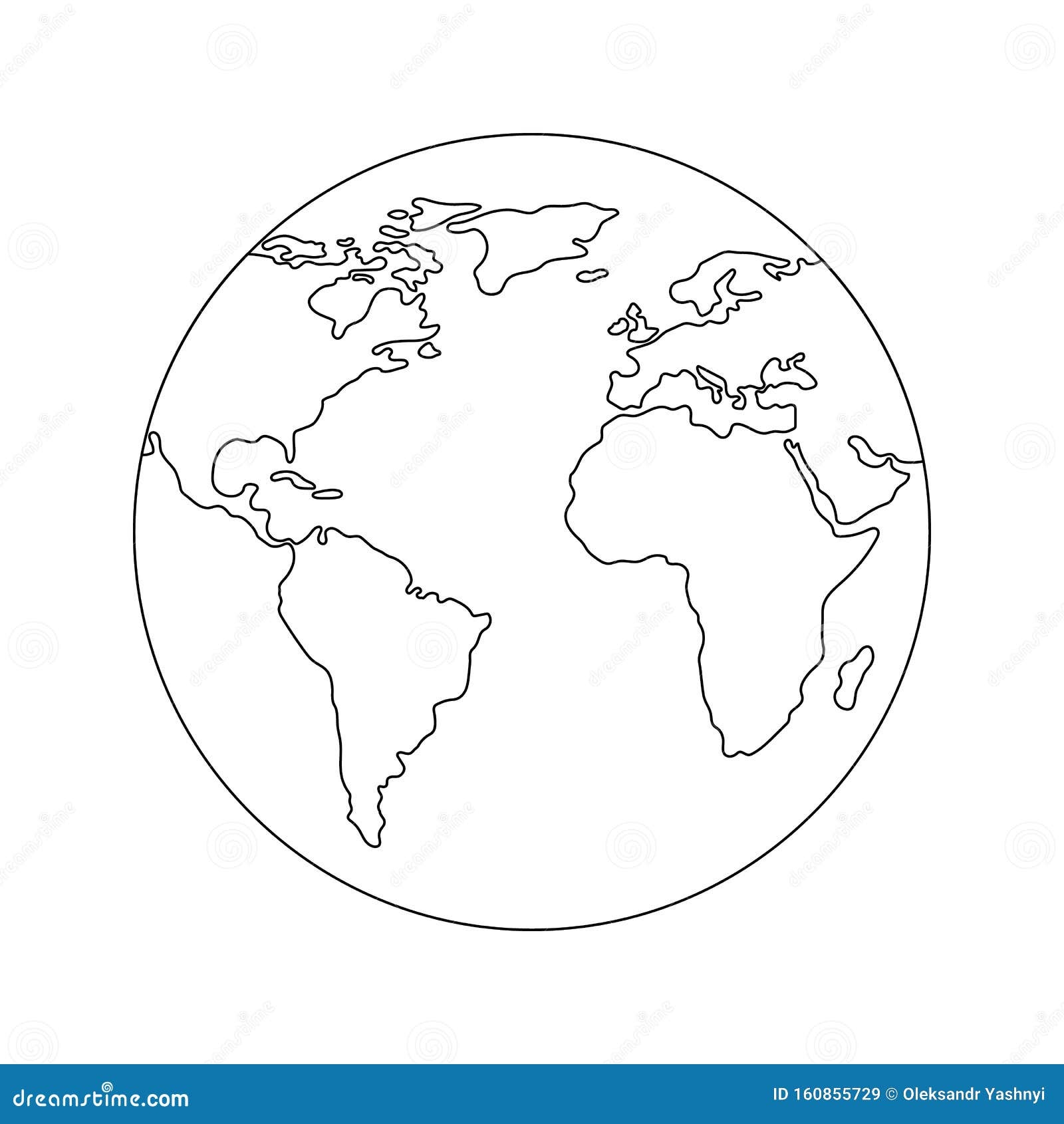 globe printable template