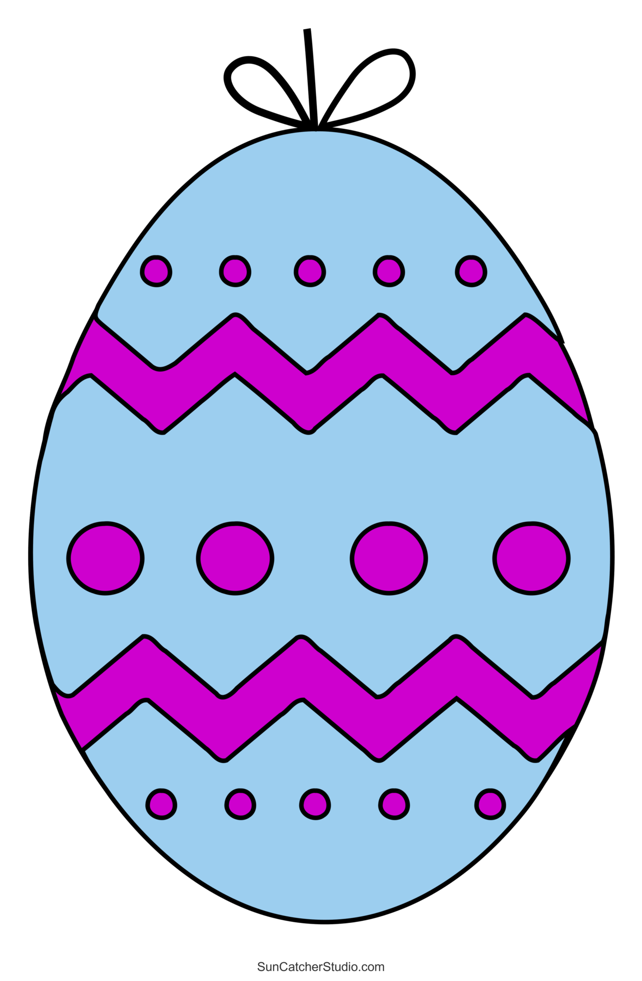 Easter Clip Art Patterns Egg And Bunny Stencils Free 