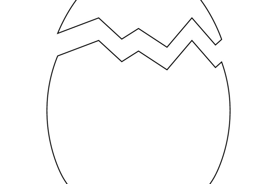Easter Egg Template Cracked Egg Download Printable PDF Templateroller