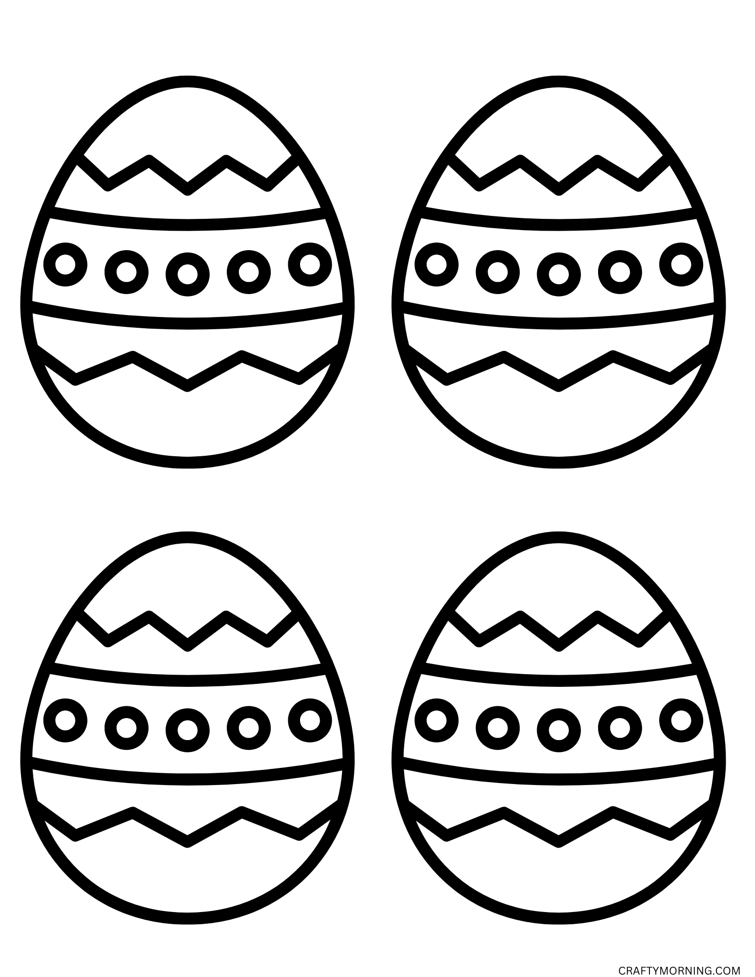 easter egg printable template
