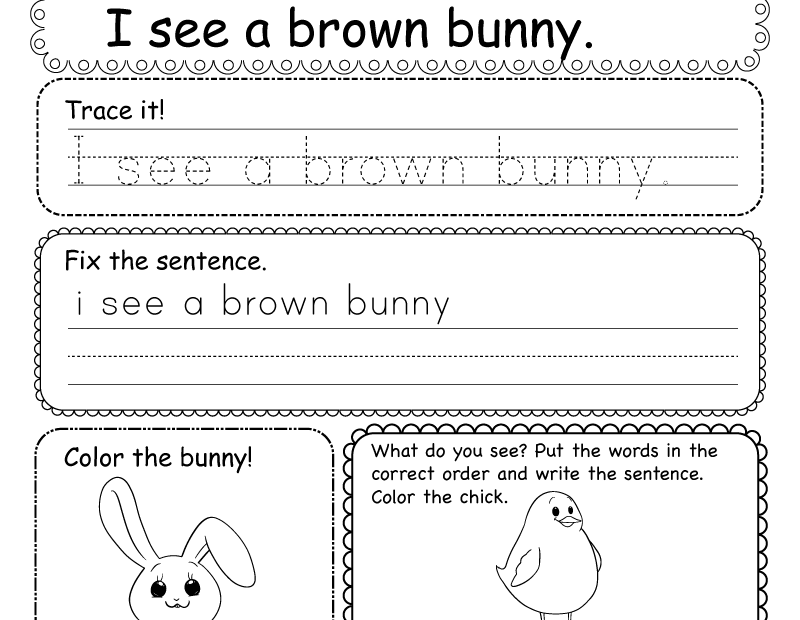 Easter Writing Worksheet Free Printable Digital U0026 PDF