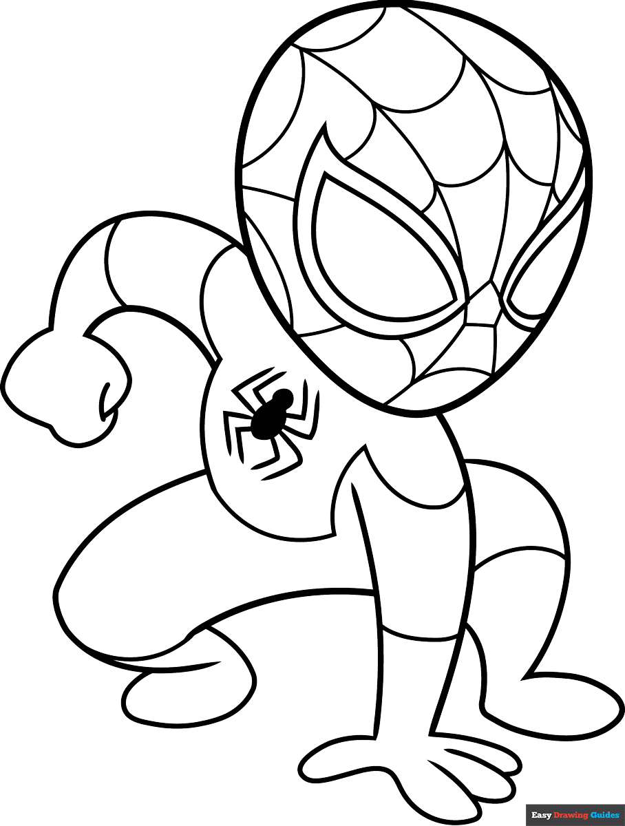 free printable coloring pages of spiderman