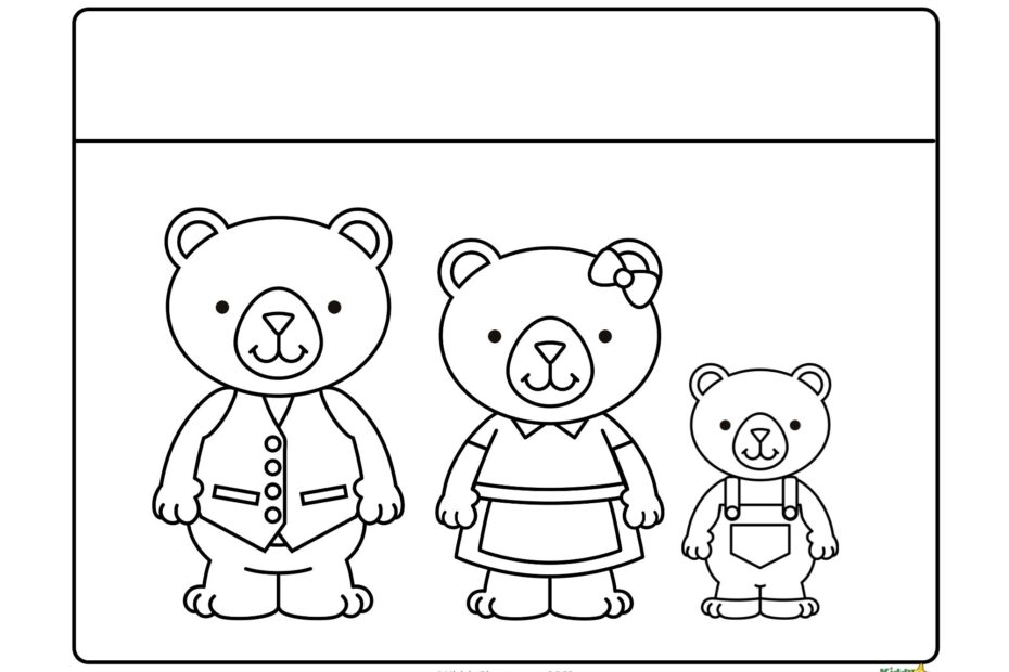 Easy Coloring Pages Book Goldilocks Easy Coloring KiddyCharts Shop