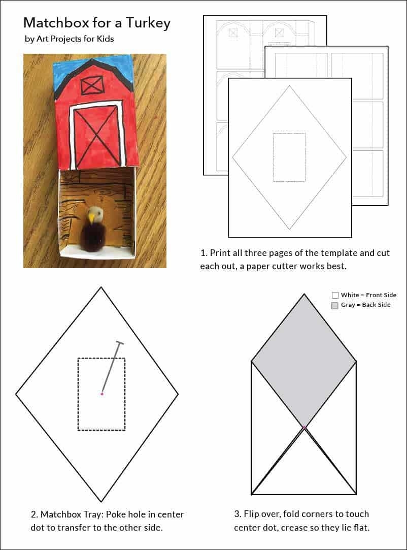 matchbox template printable pdf