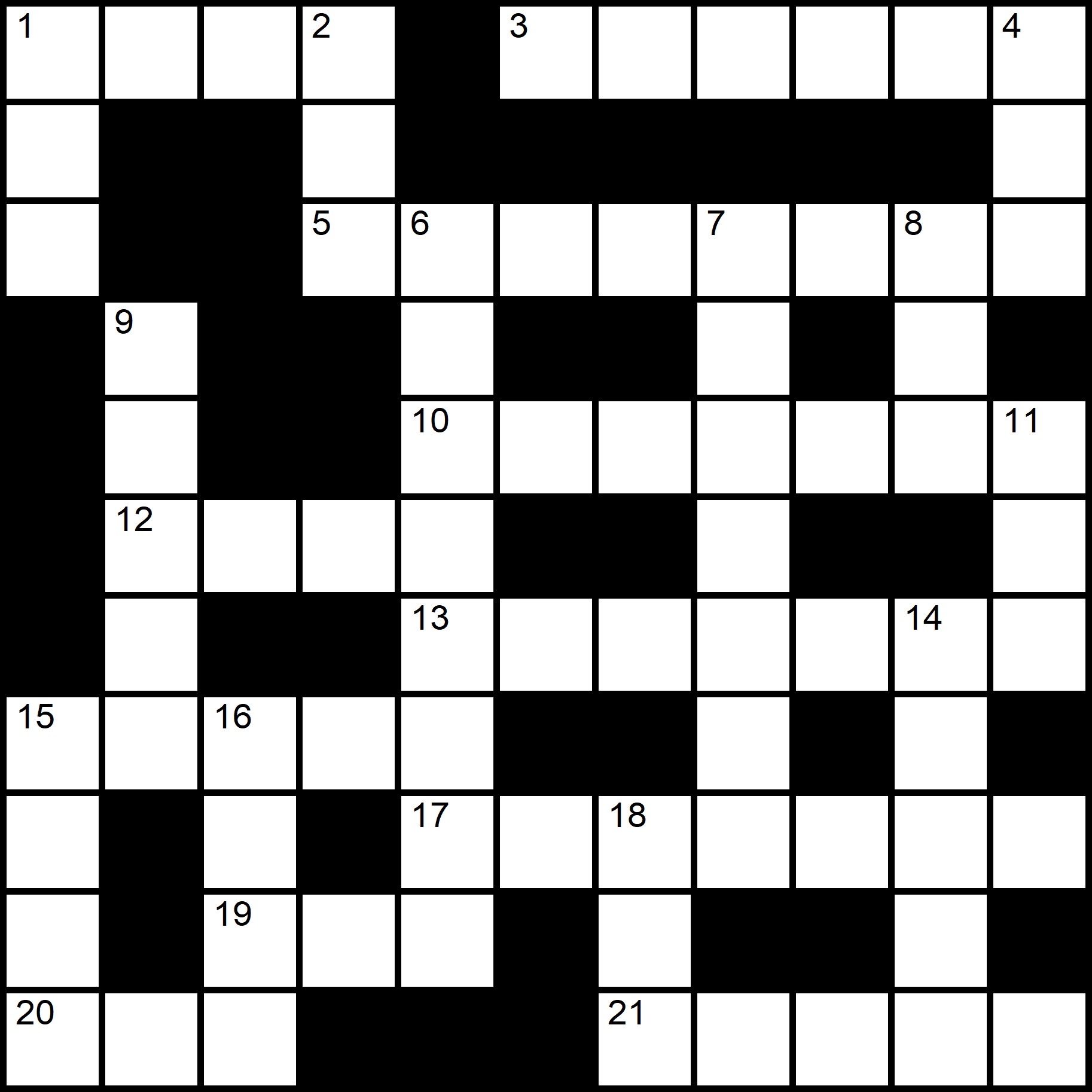 easy crossword puzzles printable