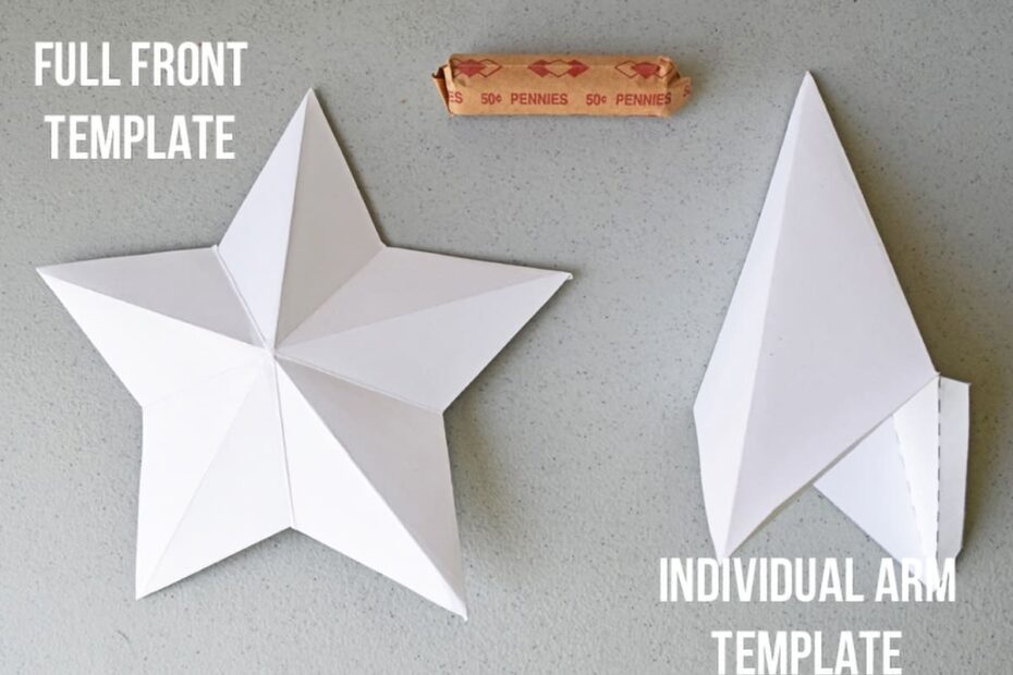 Easy Step By Step 3D Star Tutorial U0026 Template Craving Some Creativity