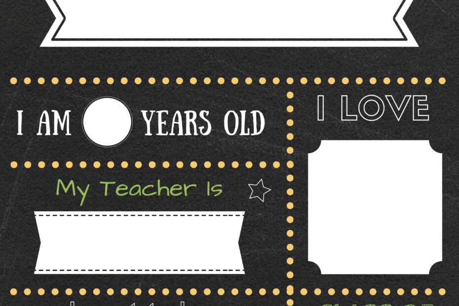 Editable First Day Of School Signs To Edit And Download For FREE